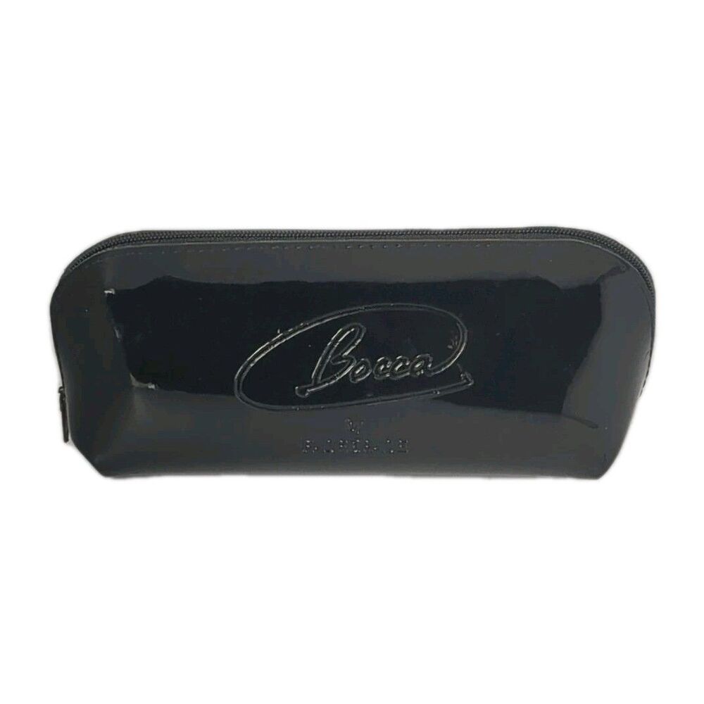 BOCCA by FACE A FACE Eyewear Soft Case Zipper Closure Patent Leather Black